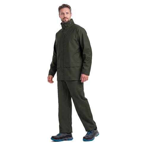 Traje Pu/Pvc Petroleo Verde - Imagen 3