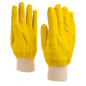 Guante Anticorte Puño Tejido Amarillo