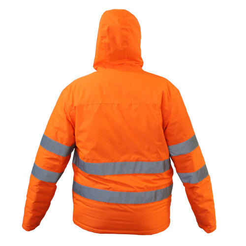 Parka Hw Cochamo Polaris Reversible Negra/ C/Cinta Naranjo - Imagen 4