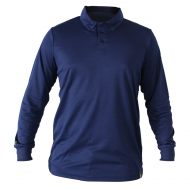 Polera Cooldry Manga Larga Azul