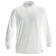 Polera Cooldry Manga Larga Blanca