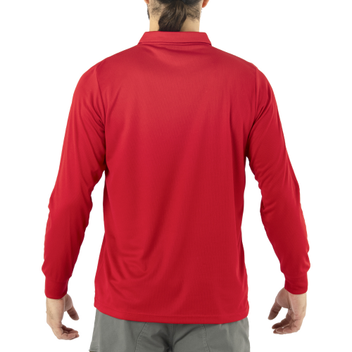 Polera Cooldry Manga Larga Roja - Imagen 2