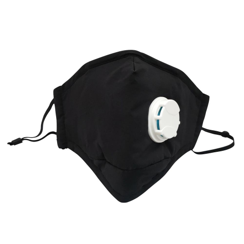 Mascarilla Black Antismog Valvula Pack 2Un