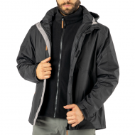 Parka Desmontable Ottawa 3 En 1 Negro