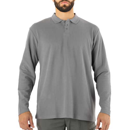 Polera Pique Manga Larga Hombre - Imagen 3