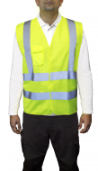 Chaleco Reflectivo 4 Cintas Certificado Clase Ii En20471 Amarillo