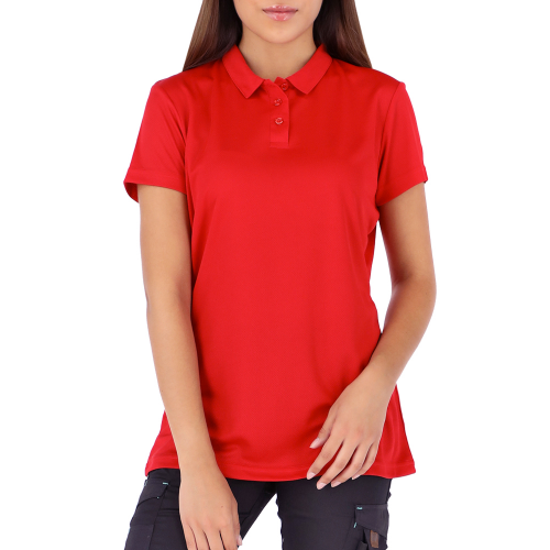 Polera Cooldry Manga Corta Mujer Rojo