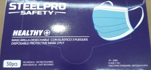 Mascarilla 3 Pliegues (50 Un) - Imagen 3