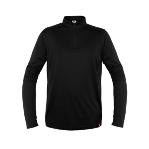 Polera Half Zip Hombre Negro