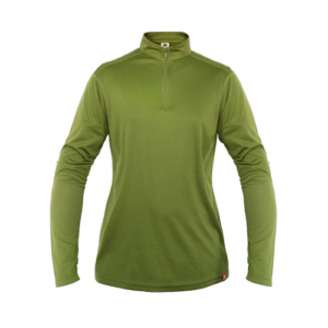 Polera Half Zip Mujer Oliva Verde