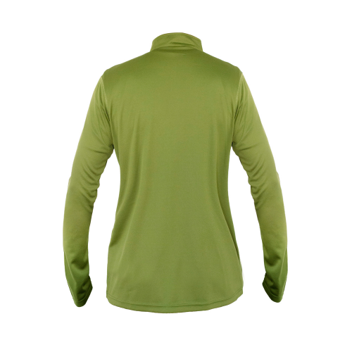 Polera Half Zip Mujer Oliva Verde - Imagen 2