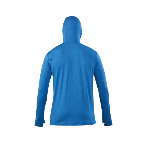 Polera Dry Fit Hw Spx C/ Gorro Manga Larga Hombre Electric Blue - Imagen 2