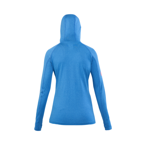 Polera Dry Fit Hw Spx C/ Gorro Manga Larga Mujer Electric Blue - Imagen 2