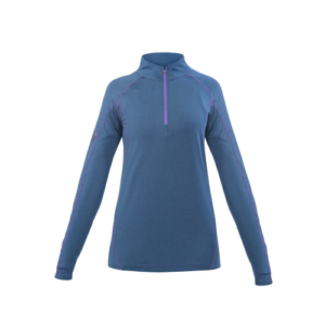Polera Dry Fit Hw Spx Manga Larga Mujer Deep Blue