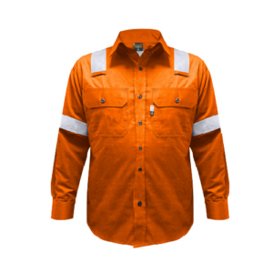 Camisa Ignífuga Nfpa Hw Tarasafe Naranjo