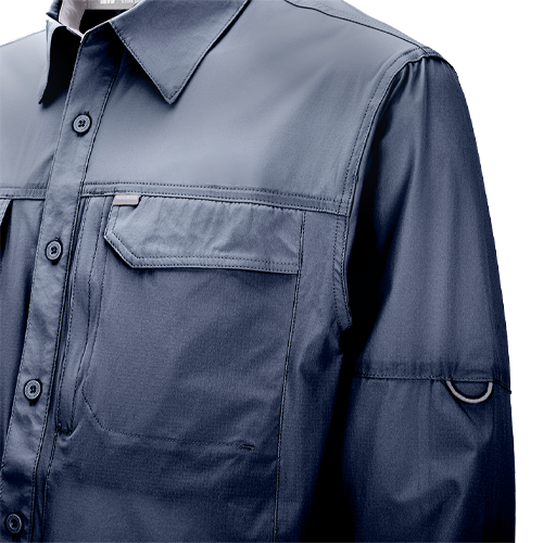 Camisa Hw Antakari Spandex Azul - Imagen 3