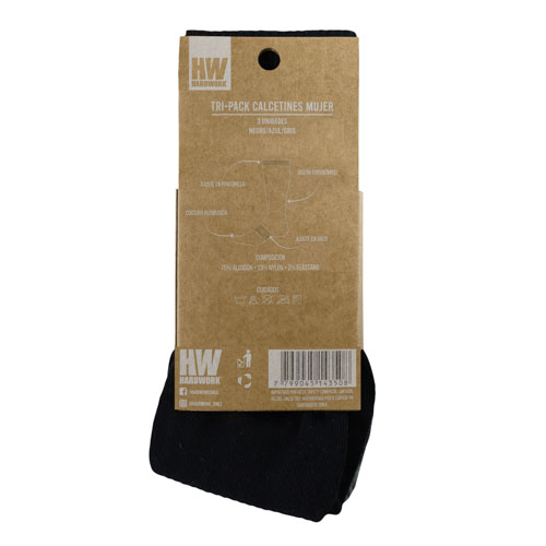Tripack Calcetines Hw Algodon Mujer - Imagen 4