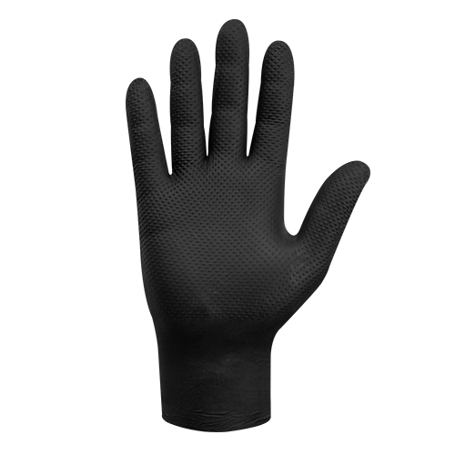 Guante Raven Nitrilo Texturizado 8.0 Gr (Caja 100 Unidades ) Negro - Imagen 2