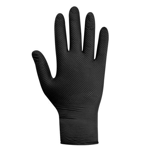 Guante Raven Nitrilo Texturizado 8.0 Gr (Caja 100 Unidades ) Negro - Imagen 3