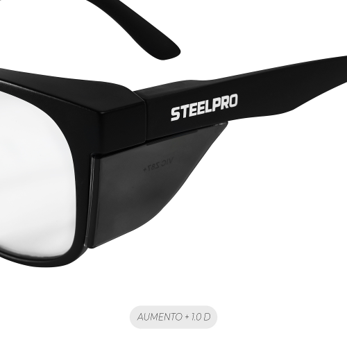 Lente De Seguridad Safeblack Claro Full Reader +1.0D - Imagen 5