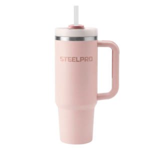 Mug Térmico C/ Bombilla Rosado