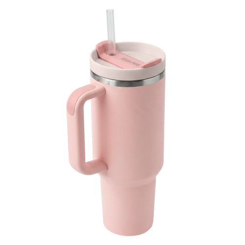 Mug Térmico C/ Bombilla Rosado - Imagen 2