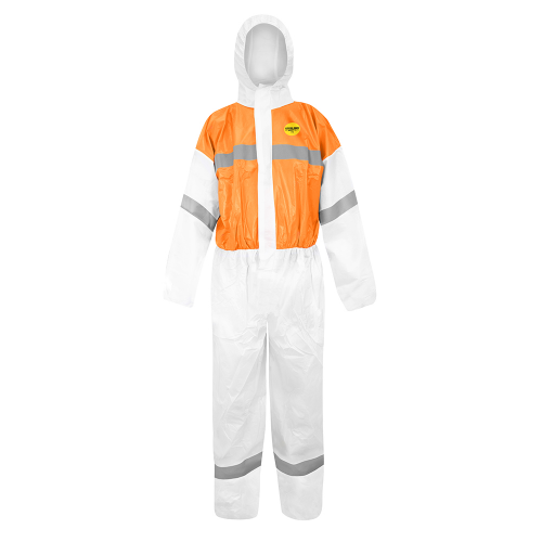 Buzo De Protección 7722 Talla M Bicolor / Con Isp Naranjo