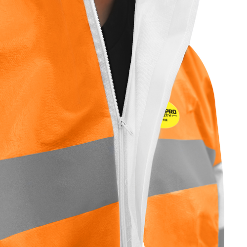 Buzo De Protección 7722 Talla M Bicolor / Con Isp Naranjo - Imagen 3
