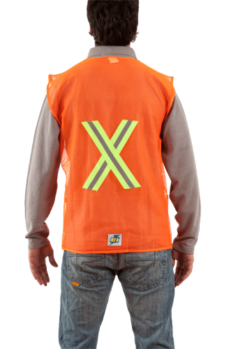 Chaleco RFX Malla Naranjo - Imagen 2